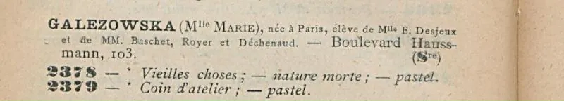 Salon des artistes français, catalogue 1911