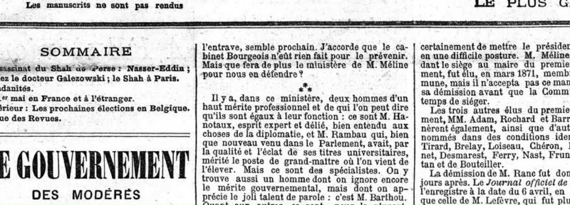 Le Gaulois, 2 mai 1896