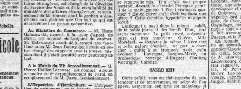 L'Aurore, 3 mai 1911