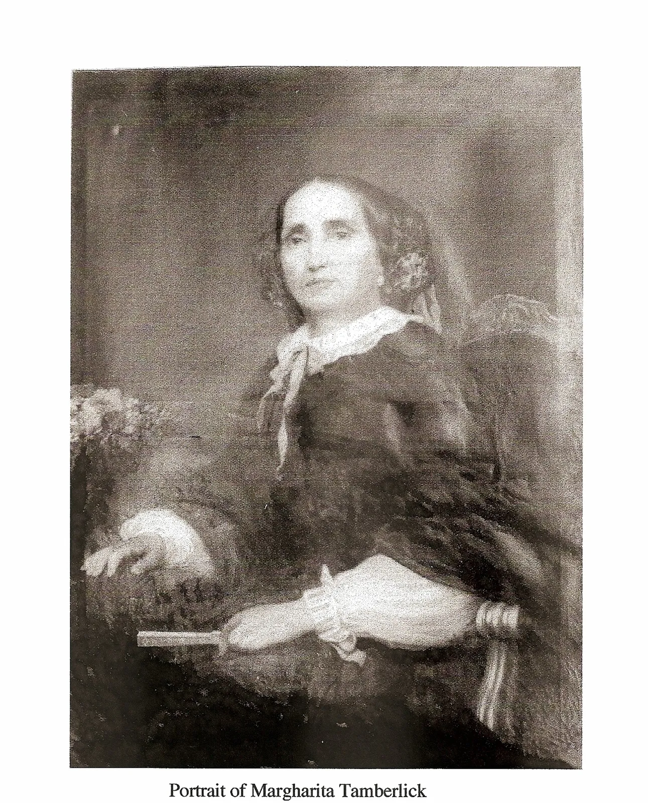 Portrait peint de Margherita Tamberlick