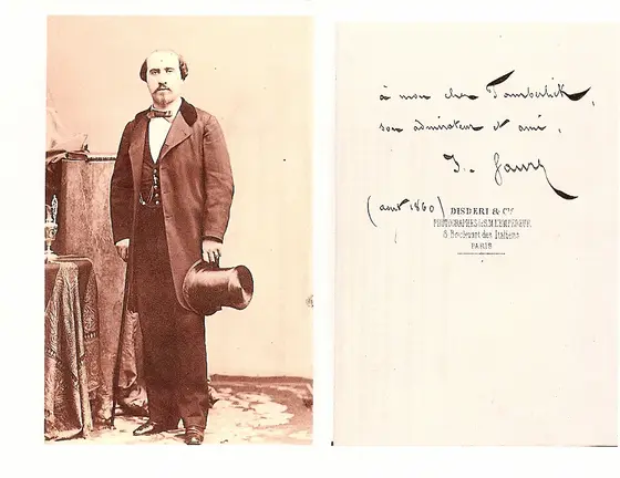 Enrico Tamberlick photographié par Disdéri, août 1860