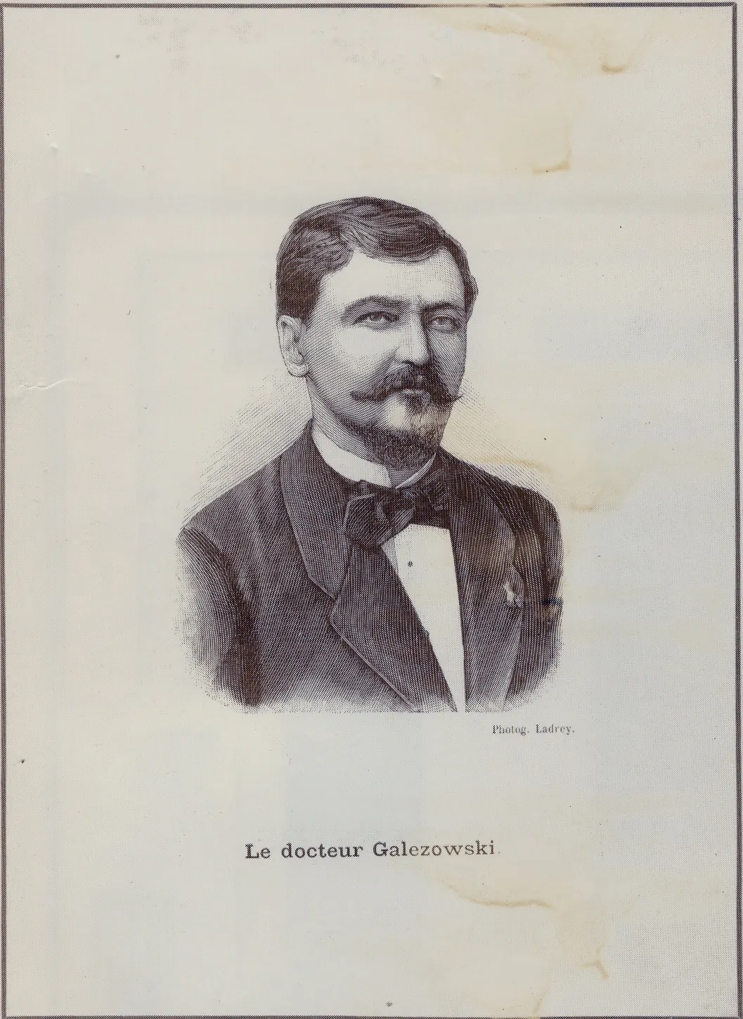 Portrait gravé du docteur Galezowski